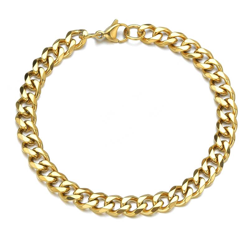 Shiny silver and gold bracelet for men, the epitome of elegance and style in the Netherlands, cuban bracelets