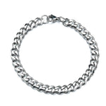 Shiny silver and gold bracelet for men, the epitome of elegance and style in the Netherlands, cuban bracelets
