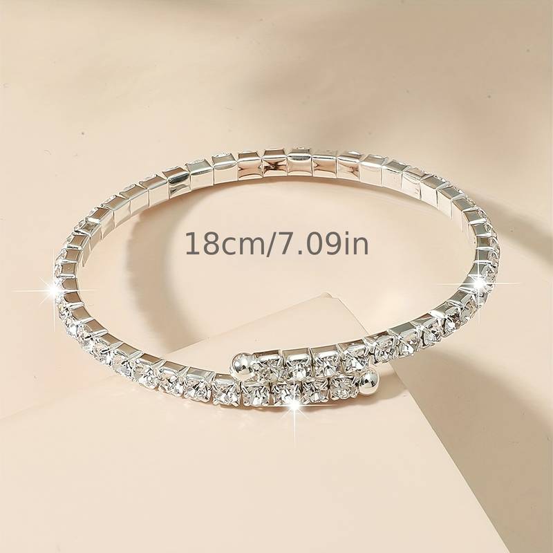 Sparkling Elegance Rhinestone Bangle