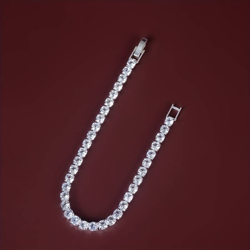 Silver Sparkle Tennis Bracelet – Rioxa