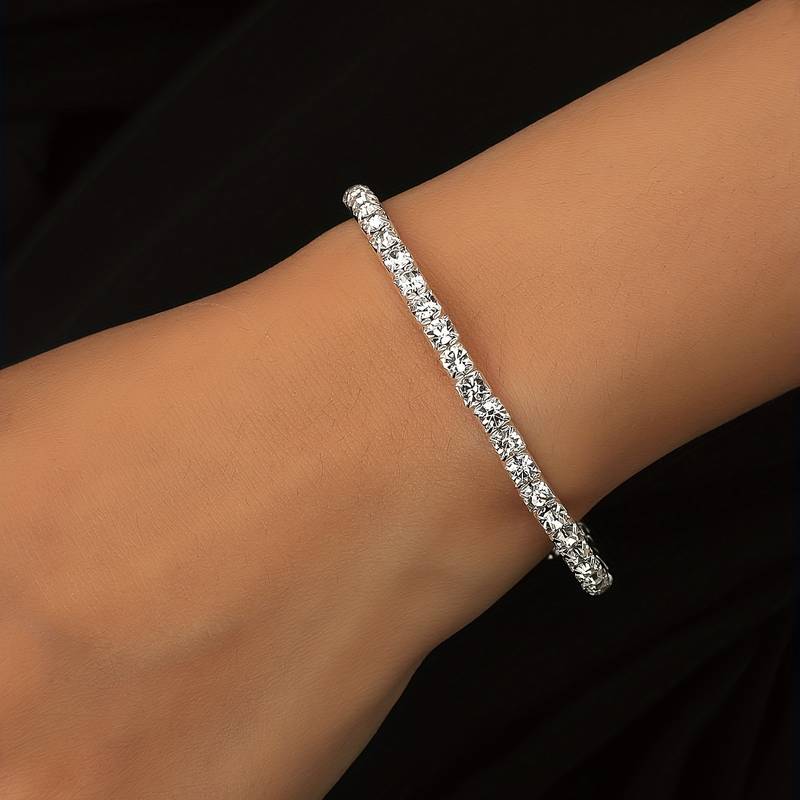 Sparkling Elegance Rhinestone Bangle