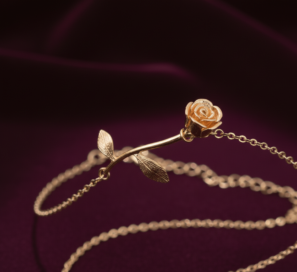 Blooming Rose Anklet