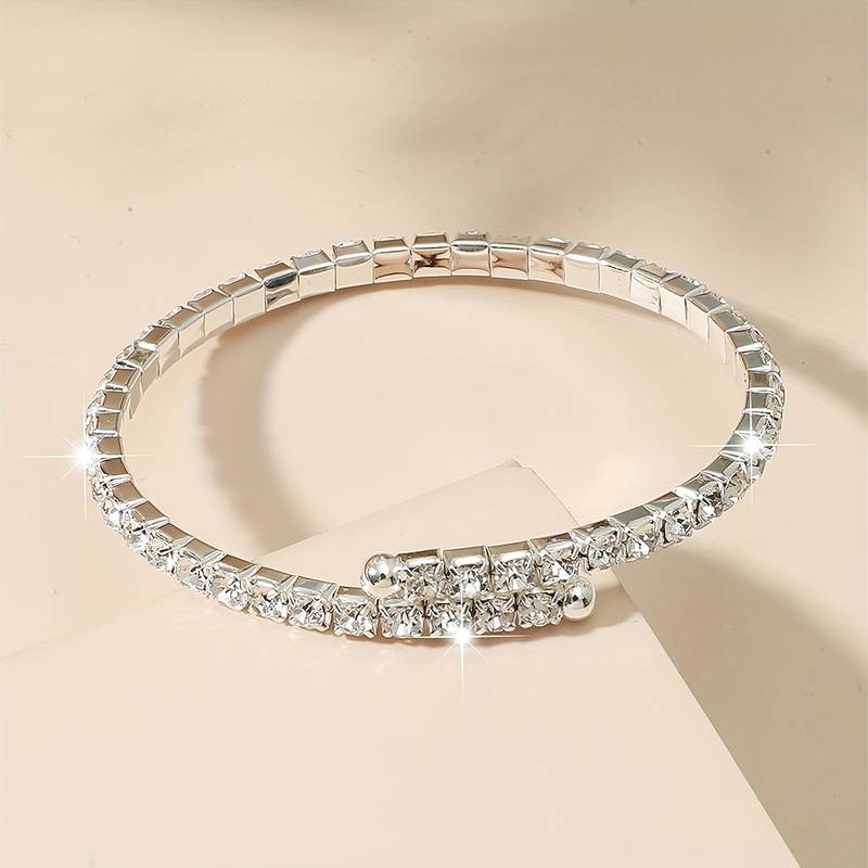 Sparkling Elegance Rhinestone Bangle