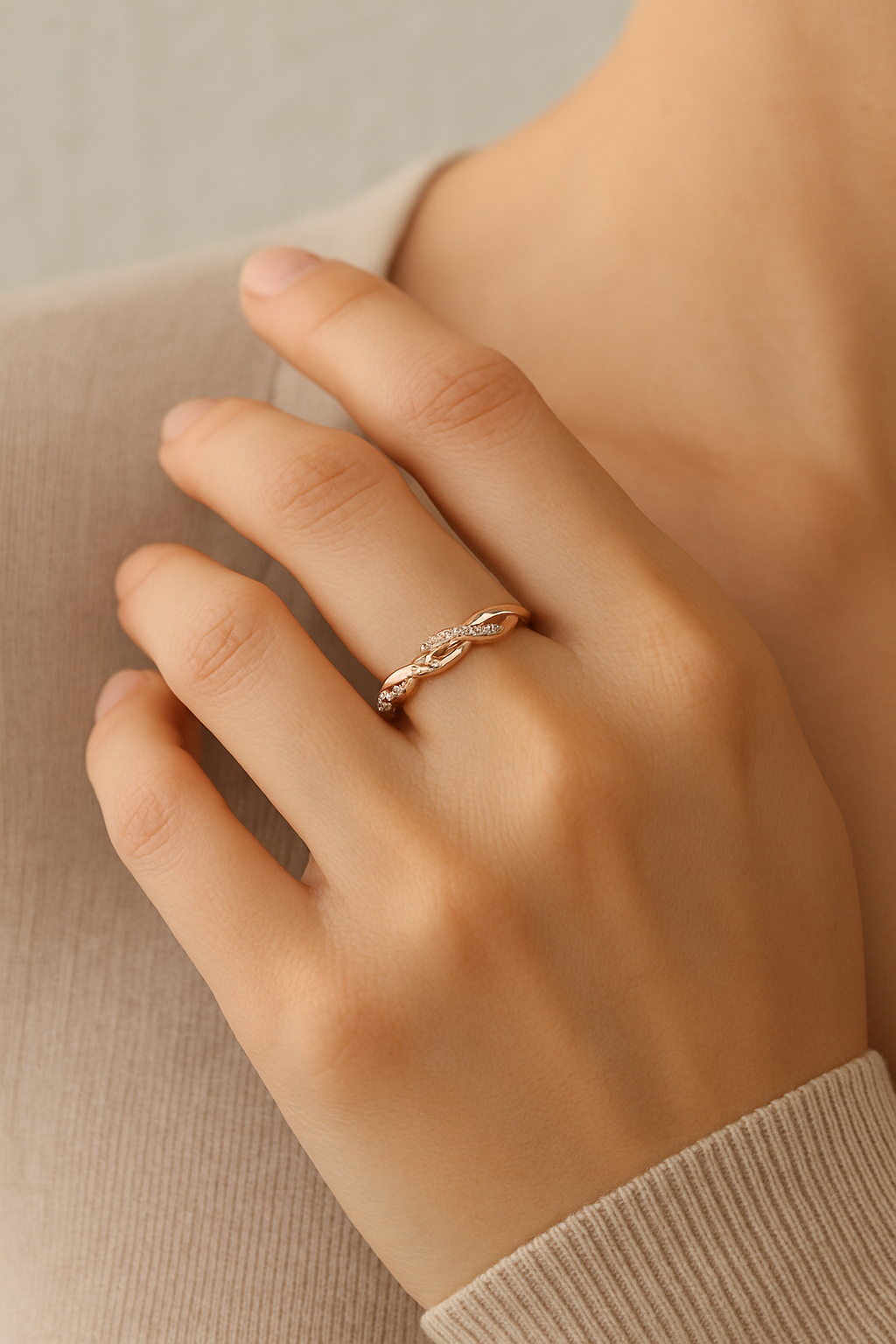 Twisted Elegance Ring