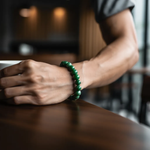 Emerald Essence Stretch Bracelet