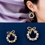 Diamond Blossom Retro Earrings