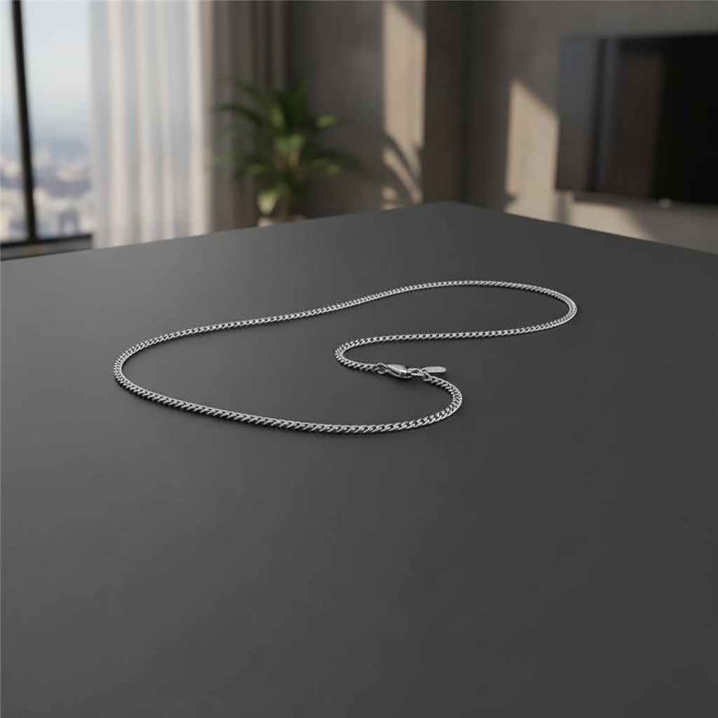 Minimalist Steel Solo Necklace