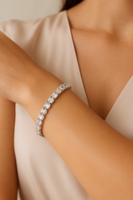 Silver Sparkle Tennis Bracelet