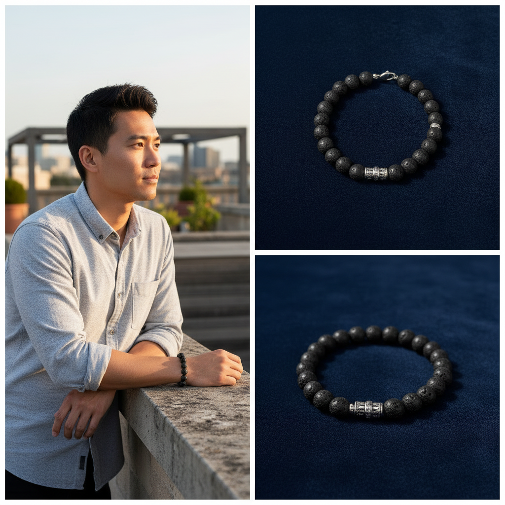 Volcanic Serenity Stretch Bracelet