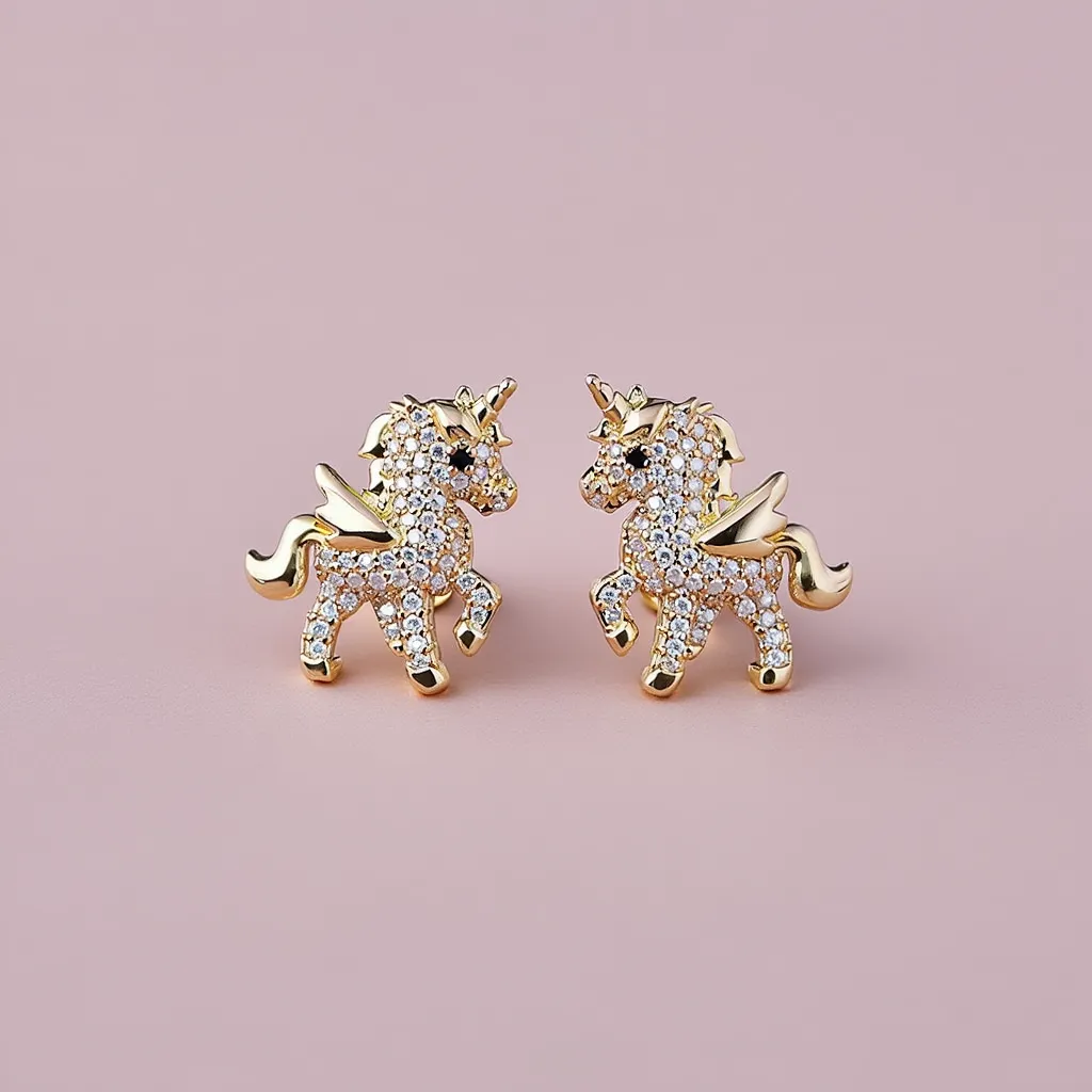 Unicorn Sparkle Stud Earrings