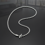 Twist of Style Necklace Silver