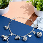 Whimsical Hydrangea Charm Bracelet