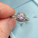 Square Sparkle Promise Ring