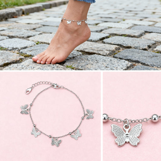 Boho Butterfly Anklet