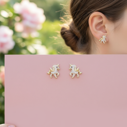 Unicorn Sparkle Stud Earrings