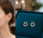 Diamond Blossom Retro Earrings