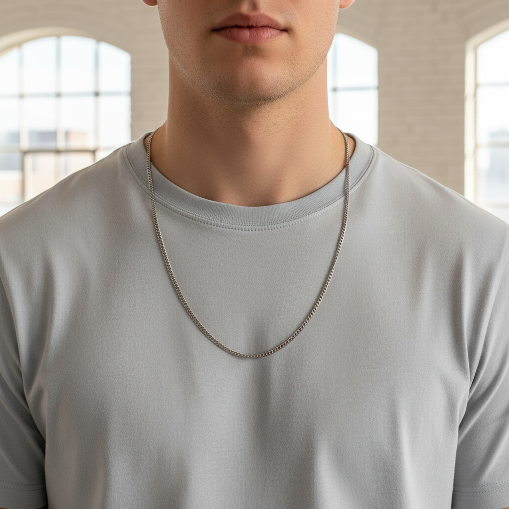 Stainless Steel Rock Necklace