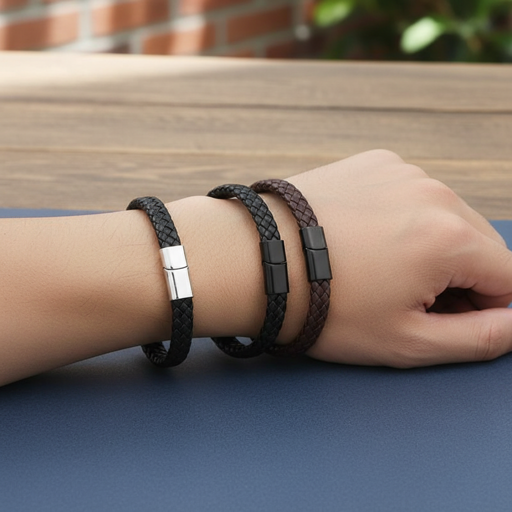 Artisan's Vintage Leather Bracelet