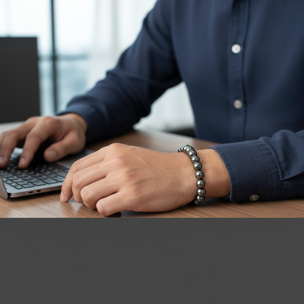 Hematite Harmony Stretch Bracelet