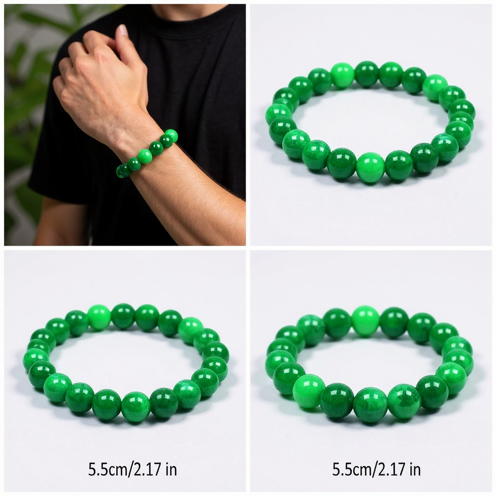 Emerald Essence Stretch Bracelet